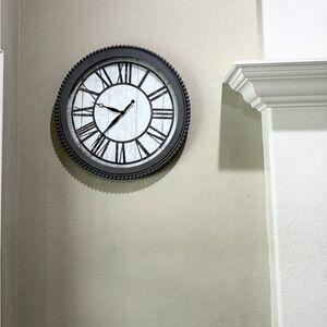 Classic Black and White Wall Clock
